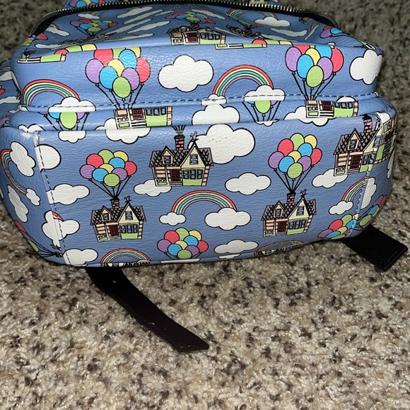 Disney Pixar Up Loungefly backpack rainbow balloons - Picture 9 of 12